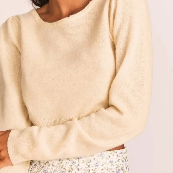 Loveshackfancy Lune Crop Pullover - Picture 2 of 7